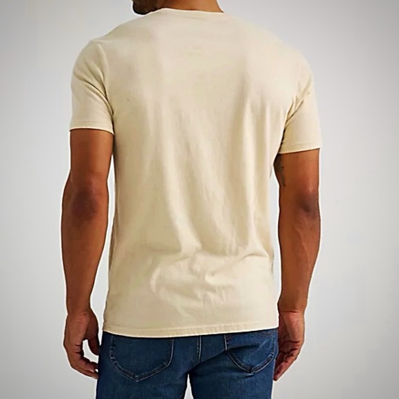 Lee Billy Joel We Didn’t Start The Fire Flames Sunglasses Graphic Beige T Shirt - Picture 3 of 5